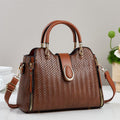 Handbag, Stylish Versatile Shoulder Bag with Contrasting