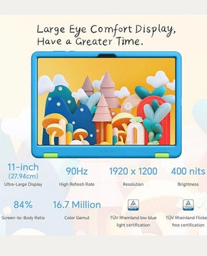 HONOR Pad X8a Kids Edition 11" TFT LCD Display | WiFi | 4GB RAM 128GB ROM - Space Grey with Blue